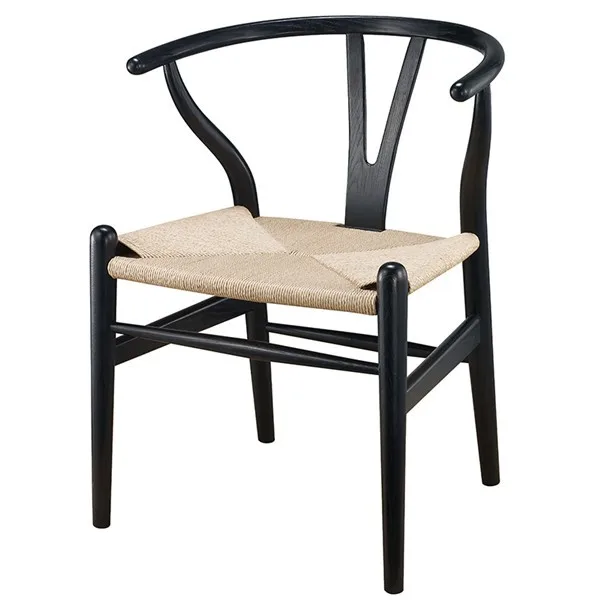 Hans Wegner Y Chair Cafe Solid Wood Dining Room Furniture Luxury Dining Chair Dining Chair Classic Design