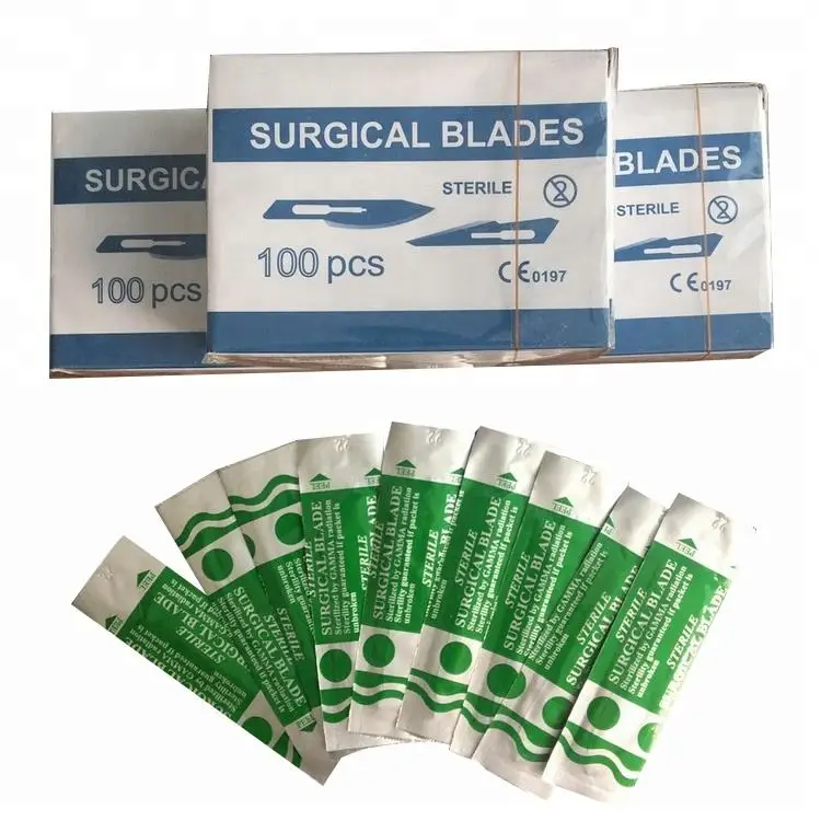 High Quality Surgical Scalpel Blade Disposable Surgical Blades Carbon Steel Clinical Medical Surgical Blades for Hospital