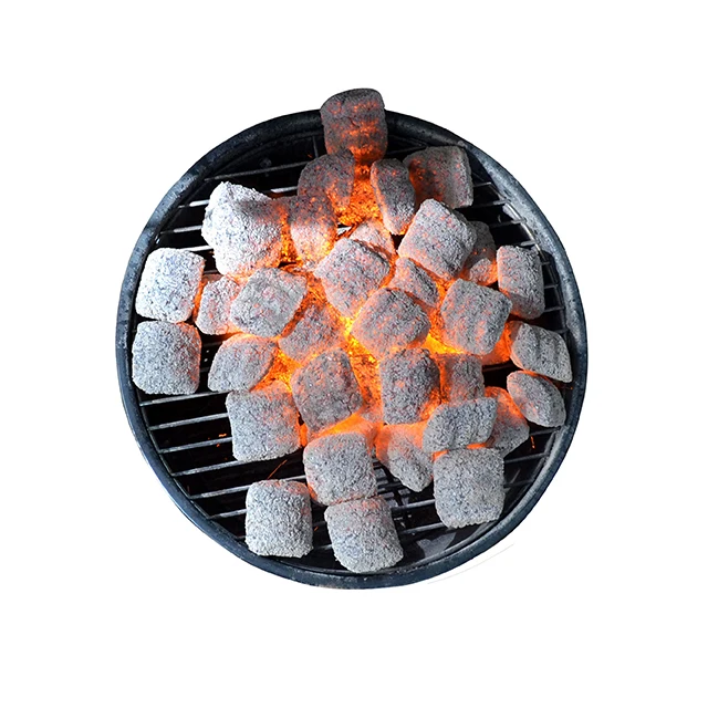 Eco Friendly Long Last Burning Easy to Light Odorless Smokeless Coconut Charcoal Pillow Shape BBQ Charcoal Briquettes