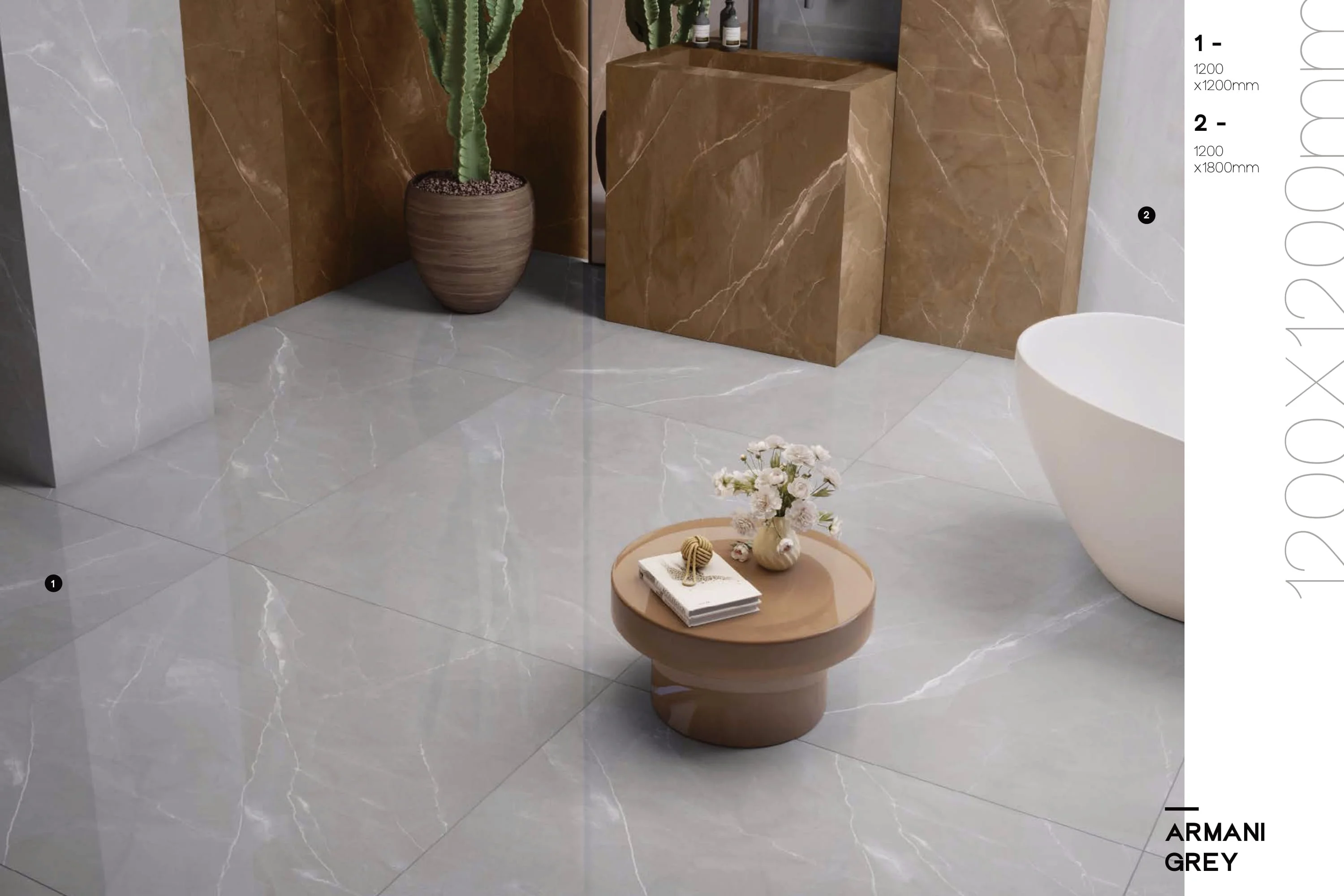 marble look 1200x1200mm large format porcelain floor tiles for wholesale price