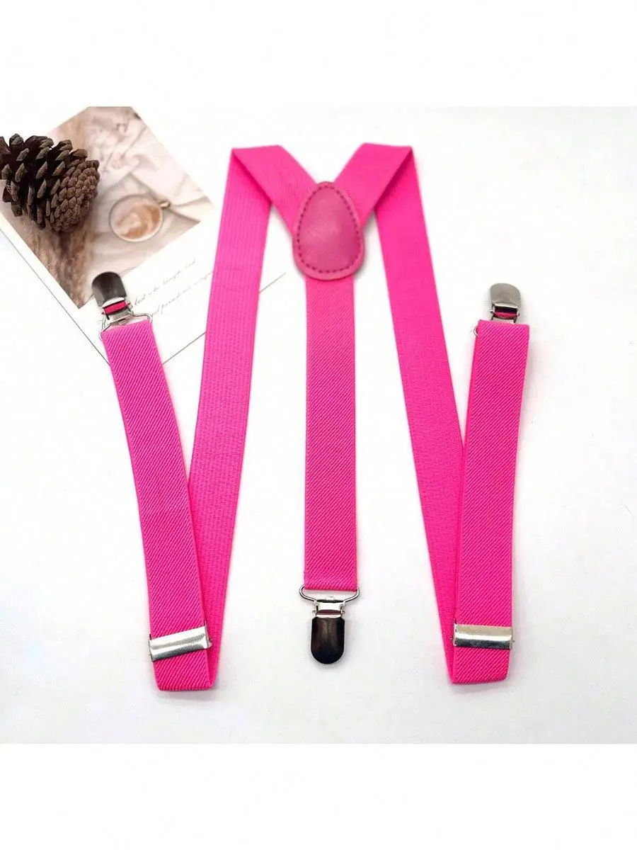 Factory Direct High Quality Vintage Heavy-Duty Suspenders for Men, 3.5cm Wide X-Shape with 4 Bronze Snap Hooks/