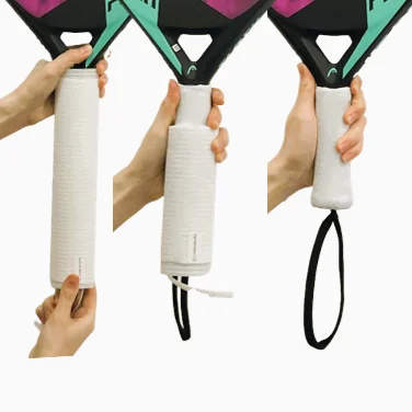 replacement silicone rubber cold shrink handle grip tube for tennis padel badminton billiard stick  sport racket hammer