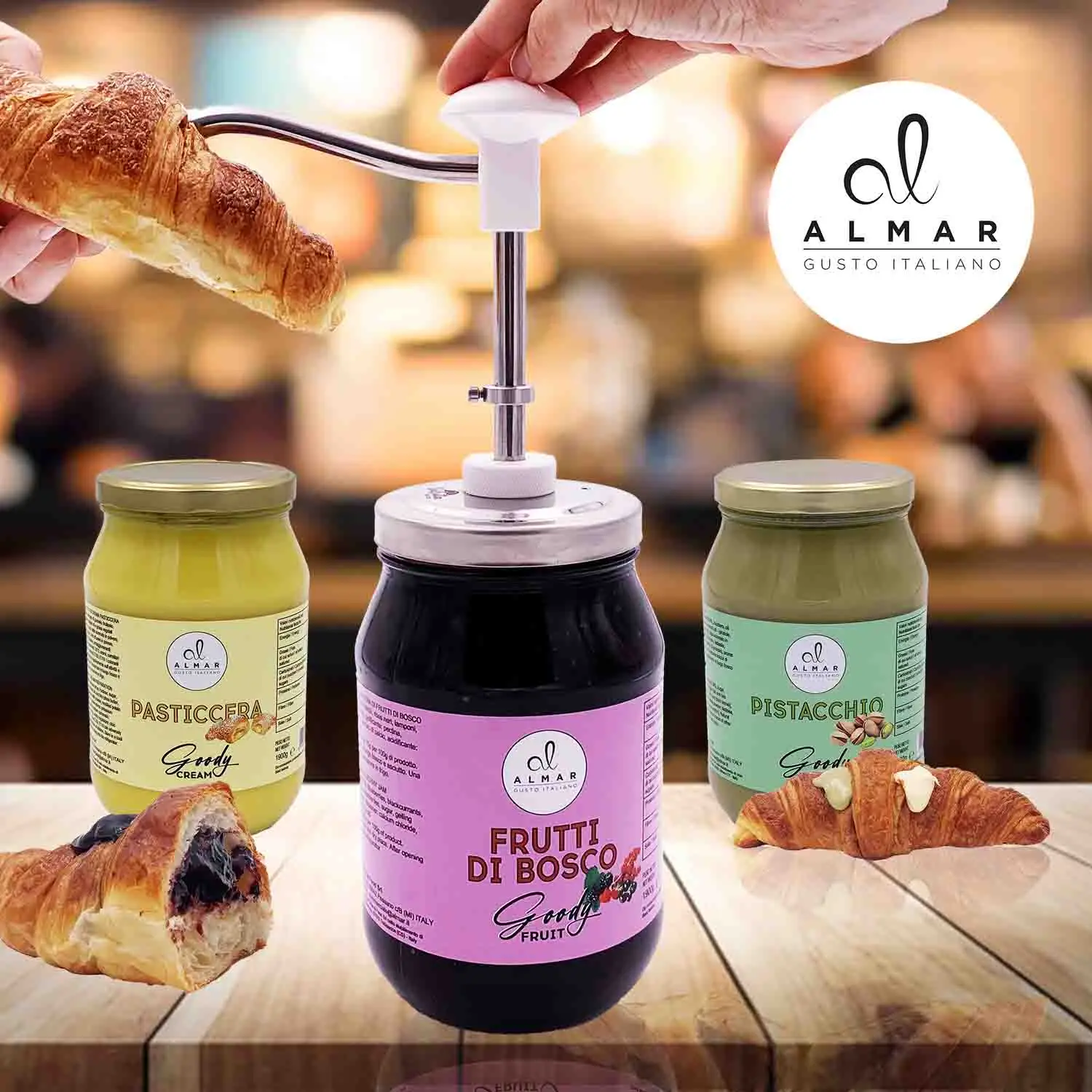 GOODY PISTACHIO CREAM FOR CROISSANTS WAFFLES AND CREPES GARNISH AND ENRICH BREAKFAST PISTACHIO CREAM