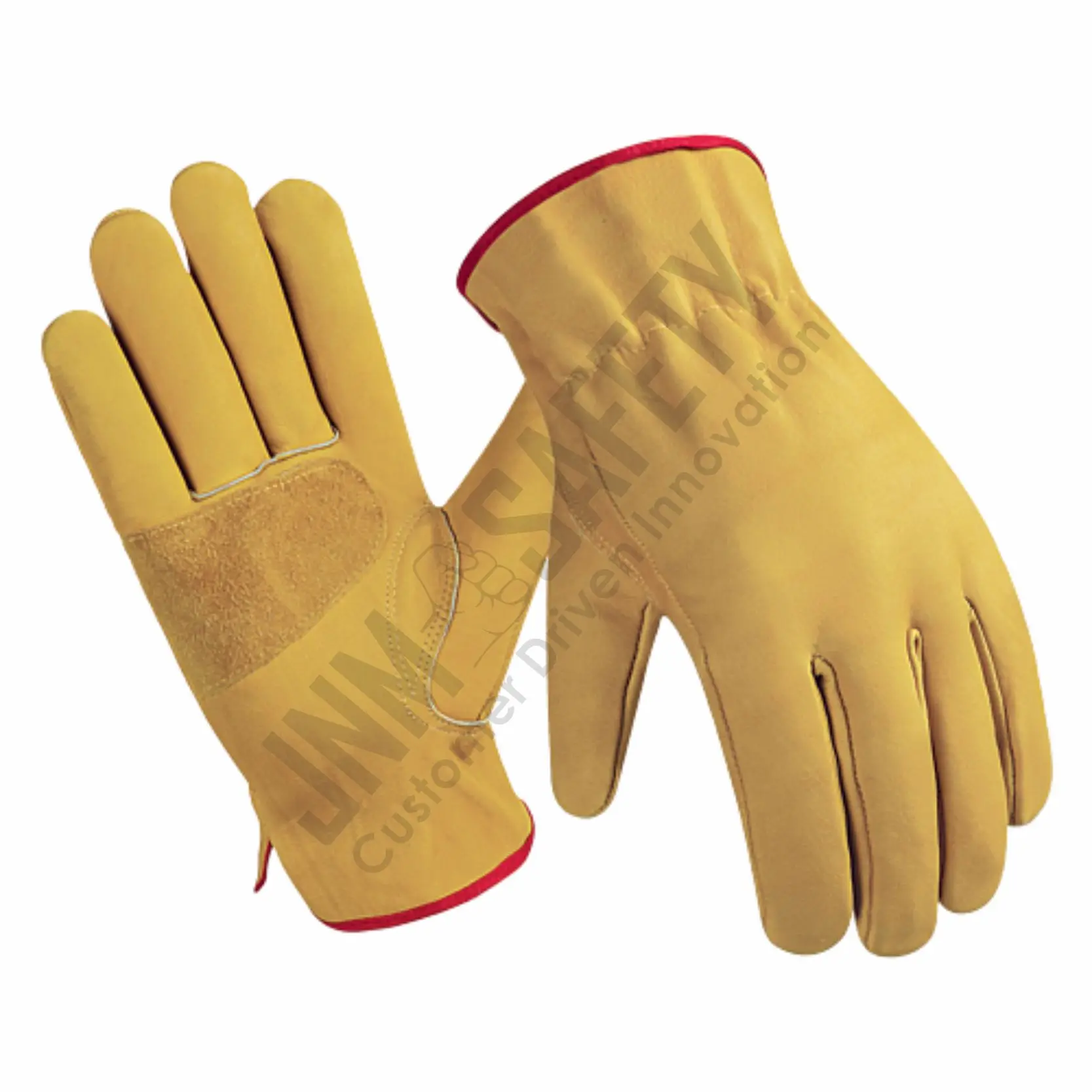 Нашивка с лучшими характеристиками, рабочие перчатки для водителя из кожи буйвола, рабочие перчатки для промышленной безопасности, защитные строительные перчатки