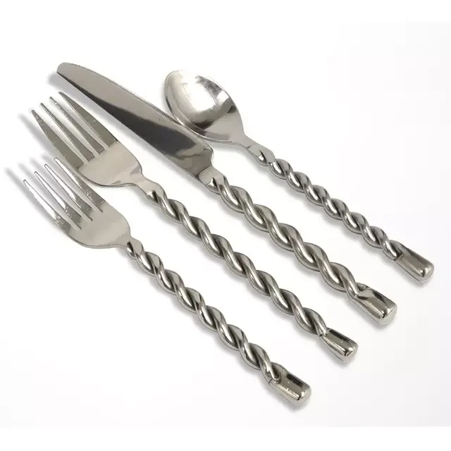 Metal Pomegranate Rice Serving Spoon use for Kitchenware Dinnerware Flatware Spoon Decor Silver Color Antique Design Steel Spoon