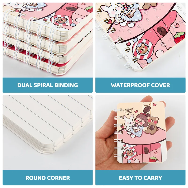 Journal Planners Custom Diary Mini Cute A4 Spiral Notebooks Binding Book Printing Notebooks for School Office Writing
