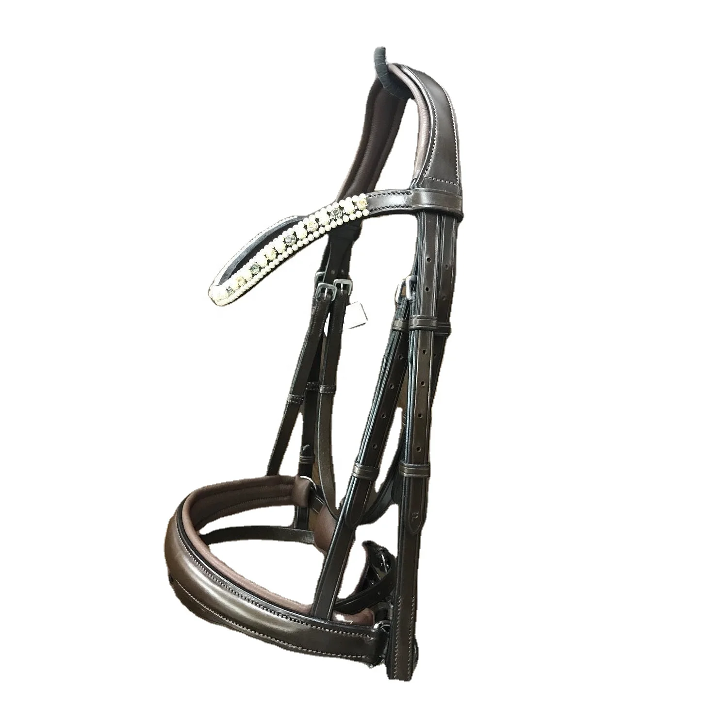 Lightweight Best Quality Horse English bridle with Crystal Brow Band All Sizes Available Wholesale Manufacturer