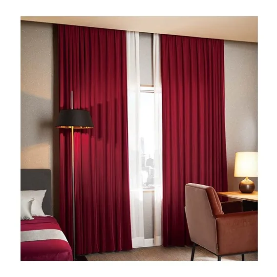 A Japanese quality curtain drape with a sound absorbing and deodorizing design for rooms where sound is a concern.