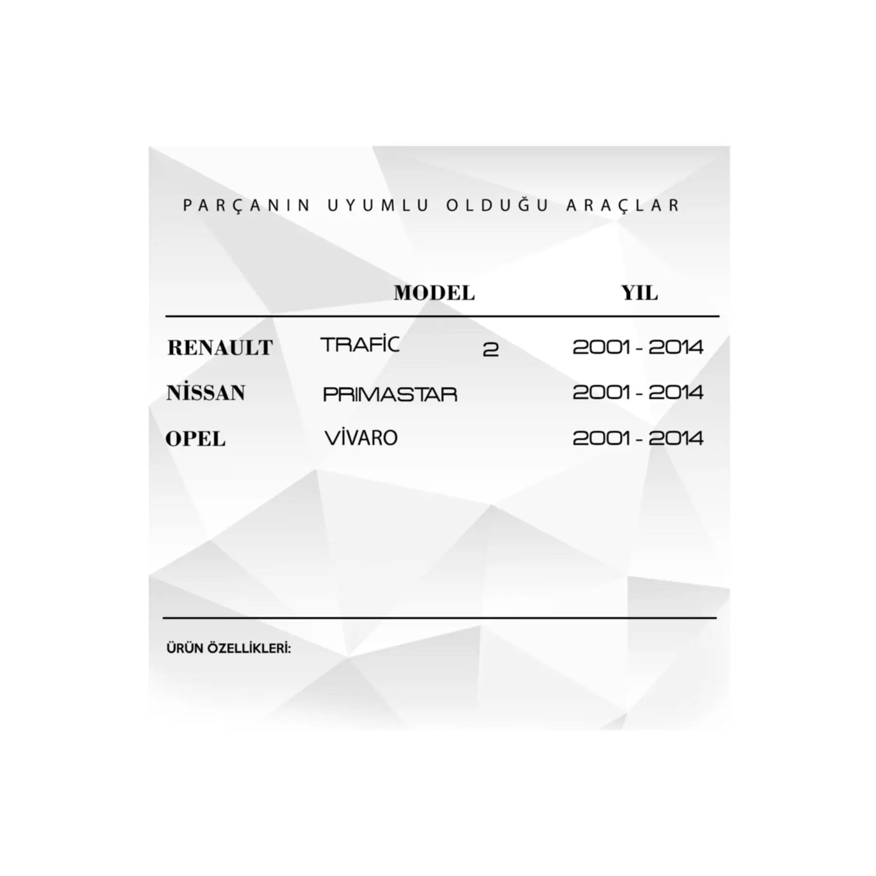 Fuel Tank Cap For Renault Trafic 2 Primaster Vivaro