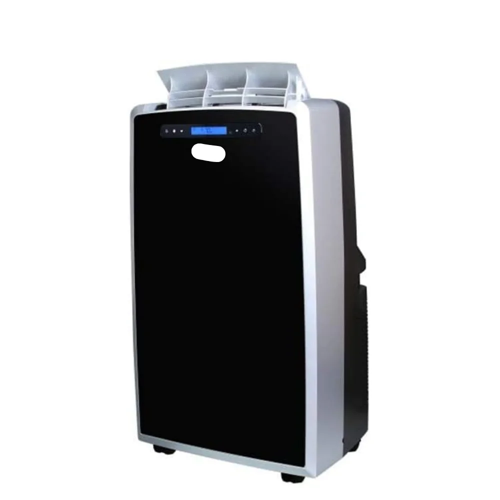 BEST SELLER MN14CCS Portable Air Conditioner, 14,000 BTU Cooling, with Dehumidifier & Fan (Black/Silver)