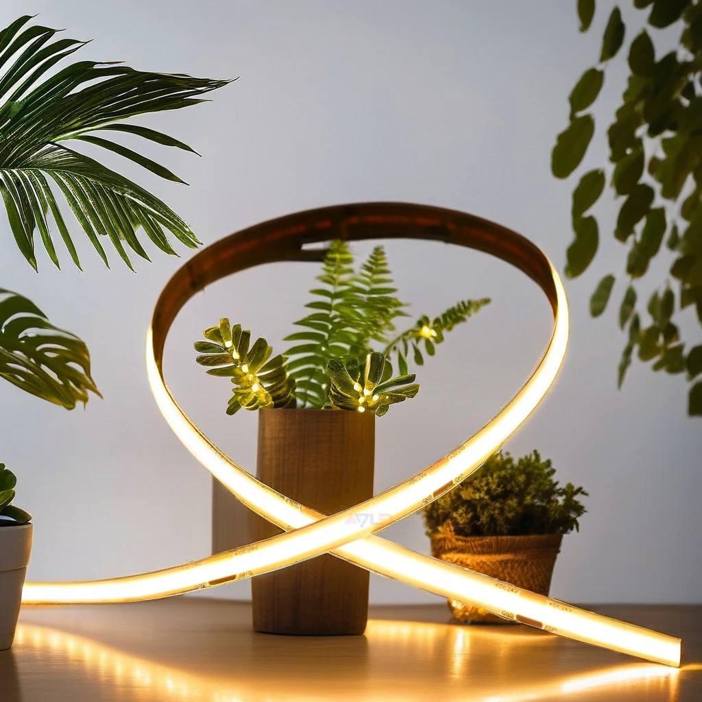 High Efficiency Cob DC24V Flexible LED strip Light 480leds/m 1300lm/m with 3-Year Warranty White IP20 Rated CE/ROHS Listed