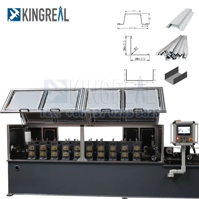 Light Steel Keel Drywall Stud Roll Forming Machine U L Hat Omega Shape Furring Channel Making Machine Chinese Supplier
