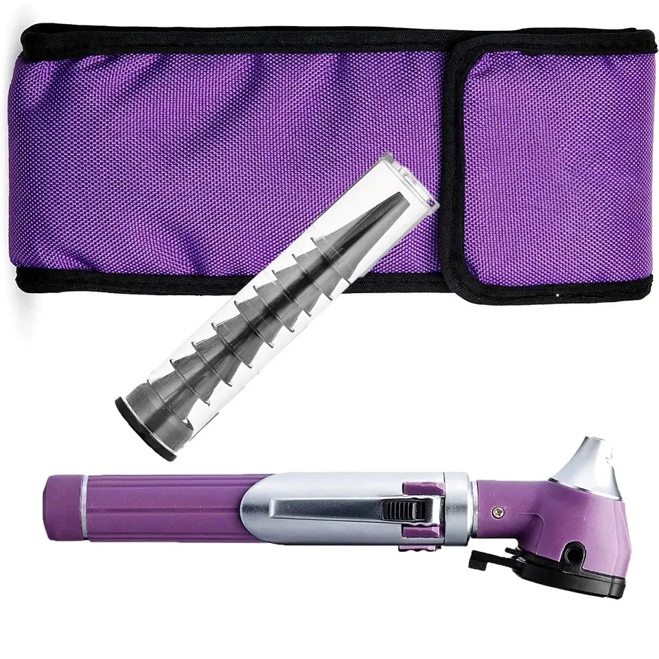 Hot Sales CE ISO Approved Fiber Optic Mini Otoscope Rainbow Many Colours - Pocket Otoscope with Case ENT Diagnostic Set
