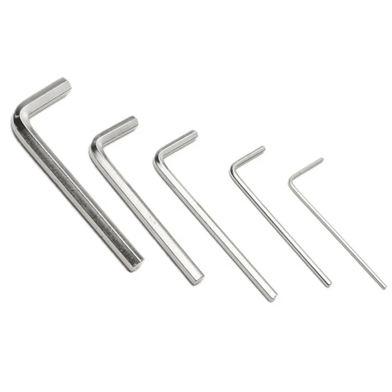 Taily wholesale L Type Wrench 1.5mm 2mm 2.5mm 3mm 4mm 5mm 6mm 8mm hex key set Factory OEM Types of Allen Hex Keys