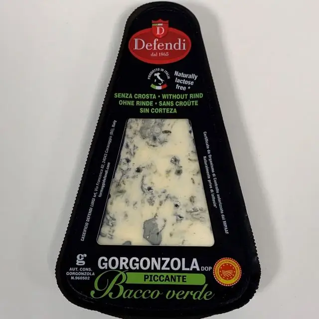 Итальянский высококачественный пикантный сыр GORGONZOLA PDO PICCANTE 200 г в розницу
