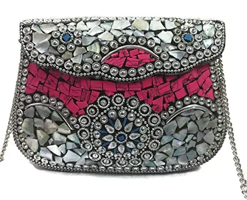 Indian Net red with the same clutch bag diamond pearl satin lunch box bag summer small evening handbag