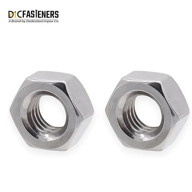 High-Quality DIN 934 Stainless Steel Hex Nuts with Metric Sizes