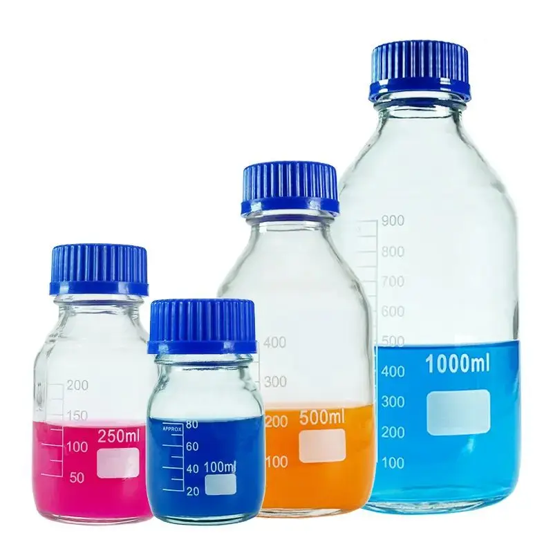 Chemistry Labs Supplies Customizable Laboratory Use 100ml 250ml 500ml 1000ml Reagent Bottle from India