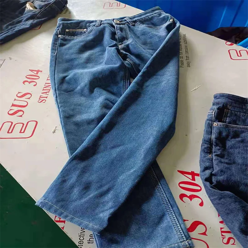 Designer branded clothes used wholesale bales 2nd hand clothing thrift mens pants in bales
