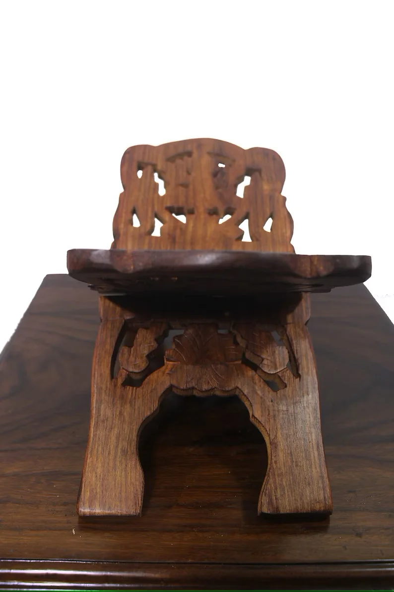 Muslim Eid Ramadan Islam Religion Gift Wooden Book Stand Vintage Holy Book Stand Holder Display Rack Home Decorations From India