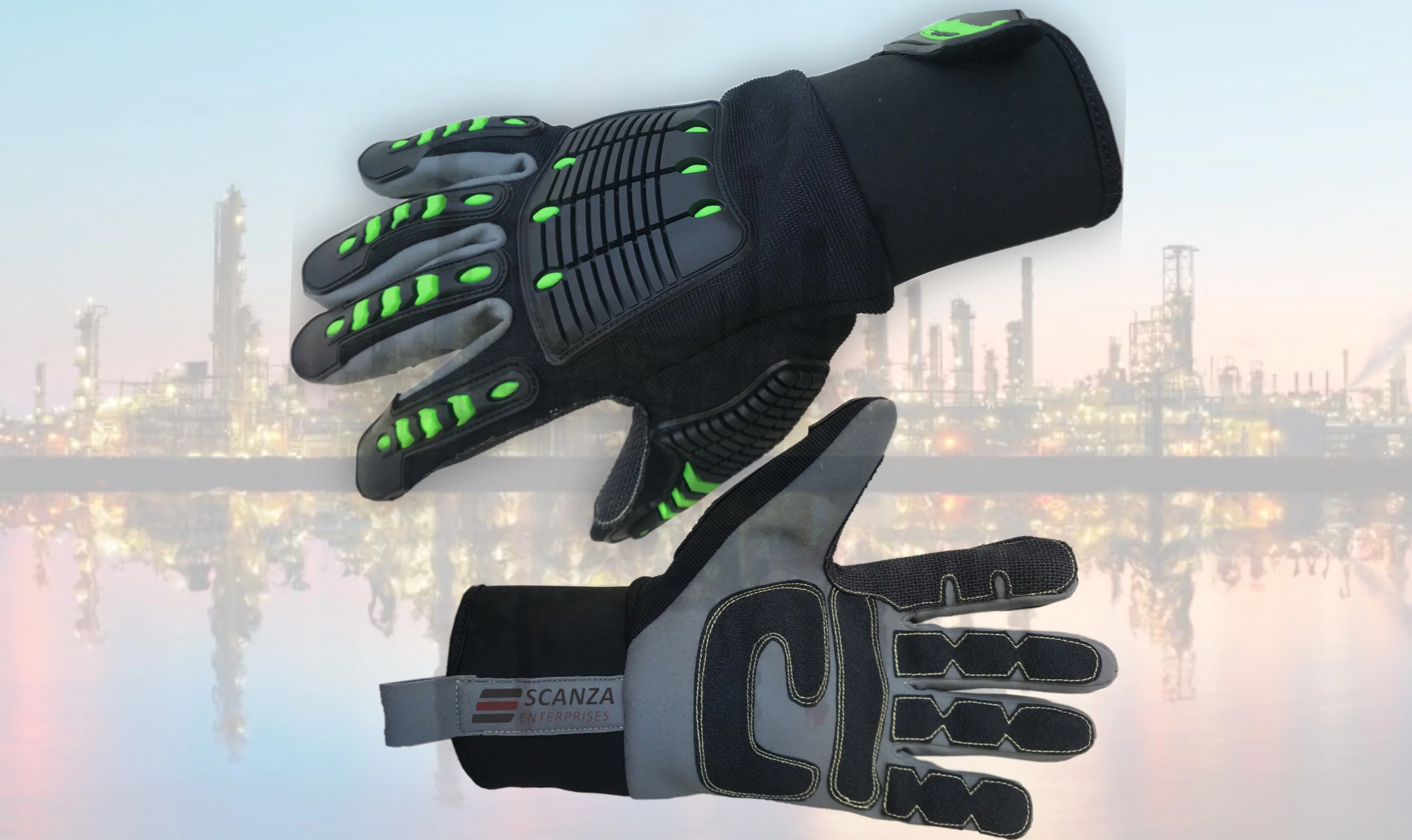 Custom Design Wholesale TPR Anti Impact Construction Hand Protection Gloves Anti Impact Resistant Mechanic Work Gloves