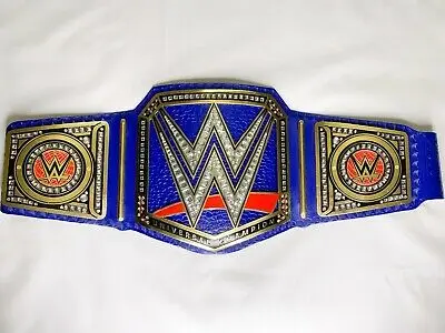 Universal Heavyweighy Wresling Championship Belt Replica Blue Strap