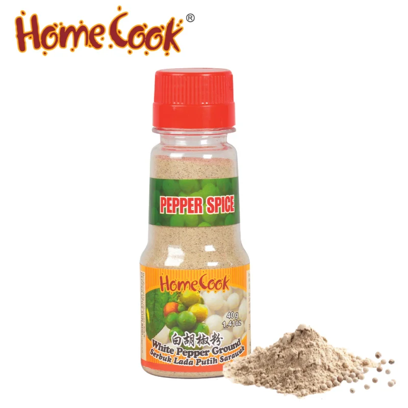 Wholesale High Quality White Pepper Powder 40g Low MOQ Europe Export Standard Brand New Pure White Pepper Mill OEM Available