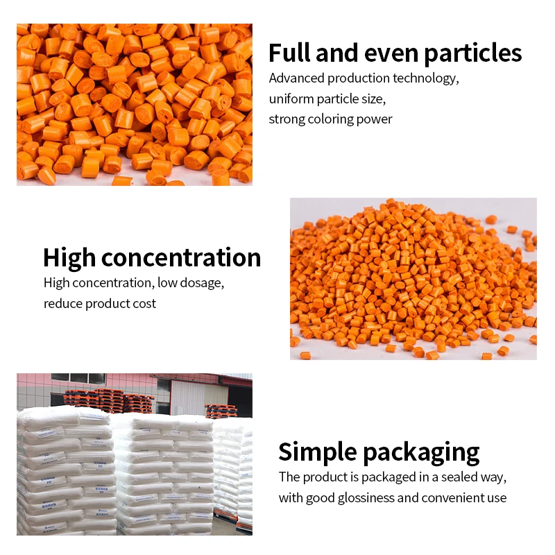 Color Orange abs master batch price masterbatch plastic masterbatch