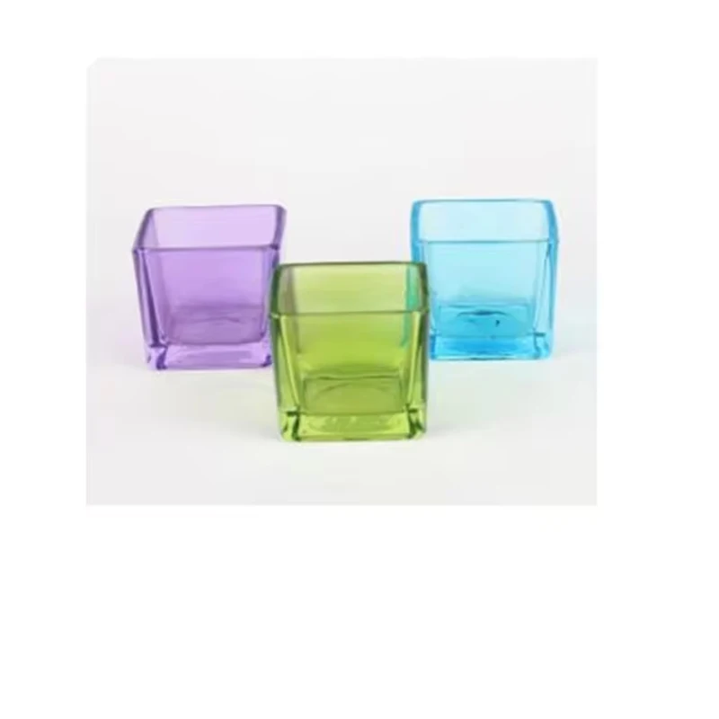 New Arrival Luxurious Style Square Glass Votive At Wholesale Price From Wholesale Manufacturer