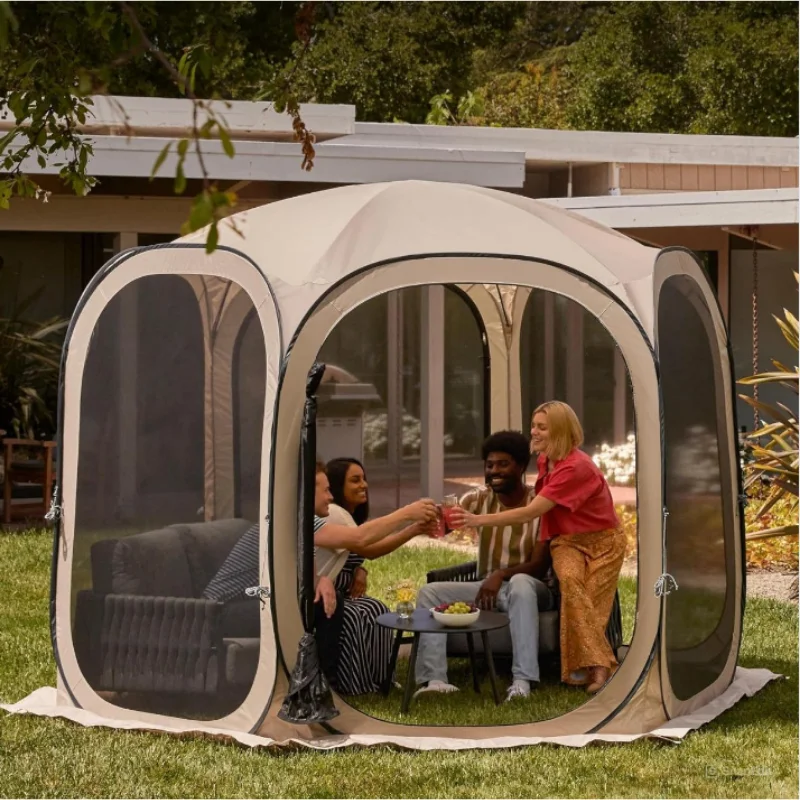 NEW PRODUCT Pop-Up Screen Tent for 4-6 People, Bug-Proof & UV Protected, Easy Setup for Camping and Outdoor Activities