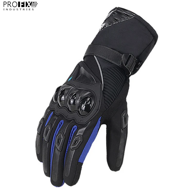Customized Logo Printed Full Finger Waterproof Motorcycle Professional Motorbike Racing Gloves