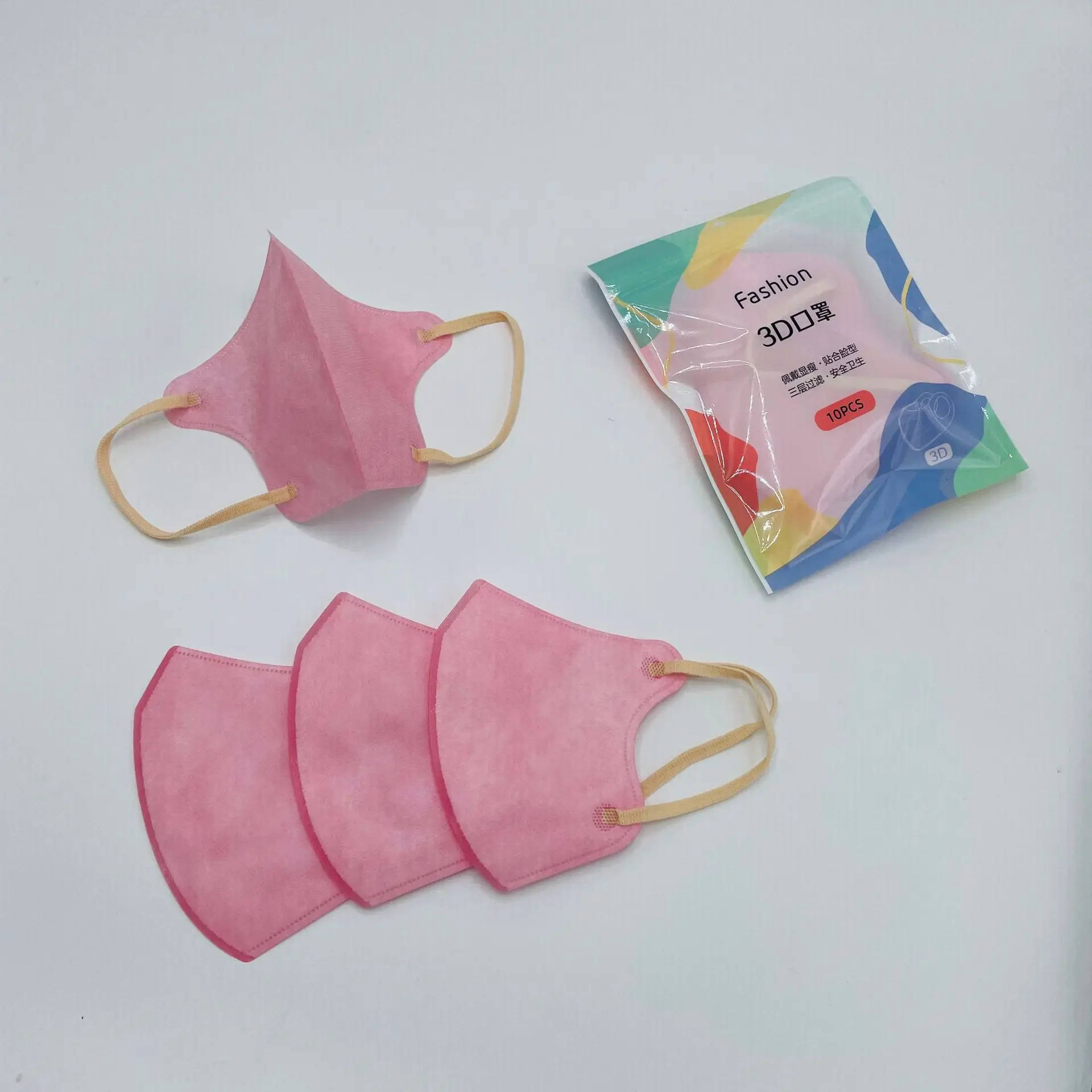 OEM Disposable 3 D Cute Cartoon DuckBill Masker Customize Protective 3 Ply Colorful Kids Non Medical 3D Duck Bill Face Mask