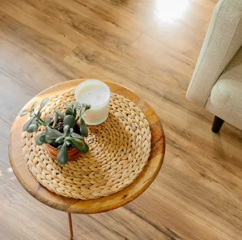 Large Round Woven Placemats for Dining Table Water Hyacinth Straw Braided Placemat Heat Resistant Handmade Weave Placemate