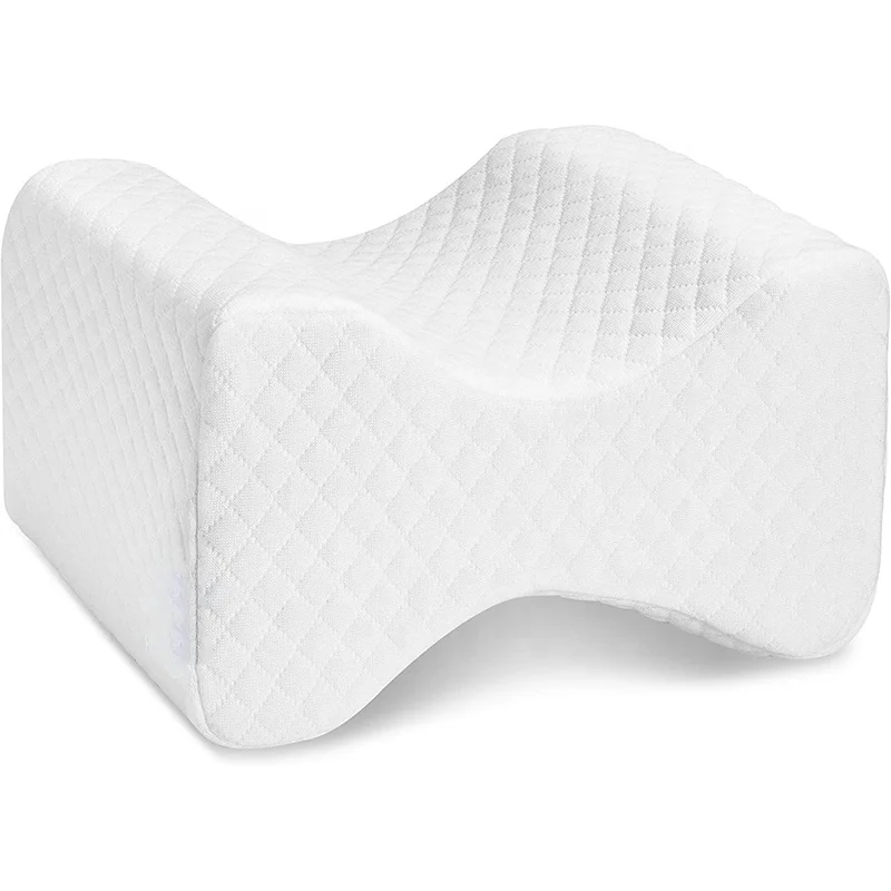 Hot Sale Orthopedic Memory Foam Wedge Pillow Contour Knee Pillow Leg Pillow for Side Sleeping