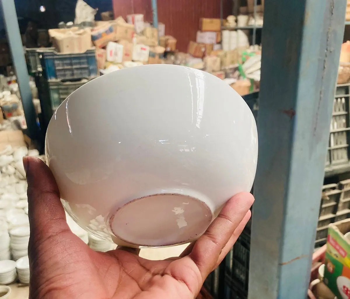 Best Quality Creative Design Small Stoneware Ceramic Bowl Light Weight Polished Print Dinnerware Parties Custom Bowls India