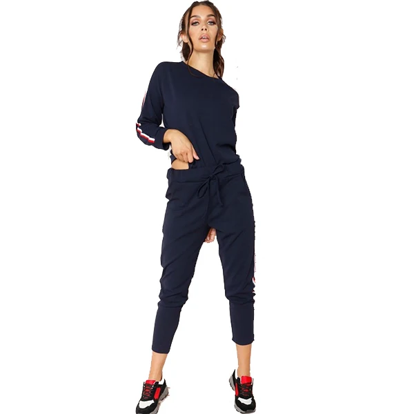 New Stylish Custom Logo Tracksuit Crop Tops Hoodies and Sweatpants Two Piece Set Jogging Tracksuits For Men and Women