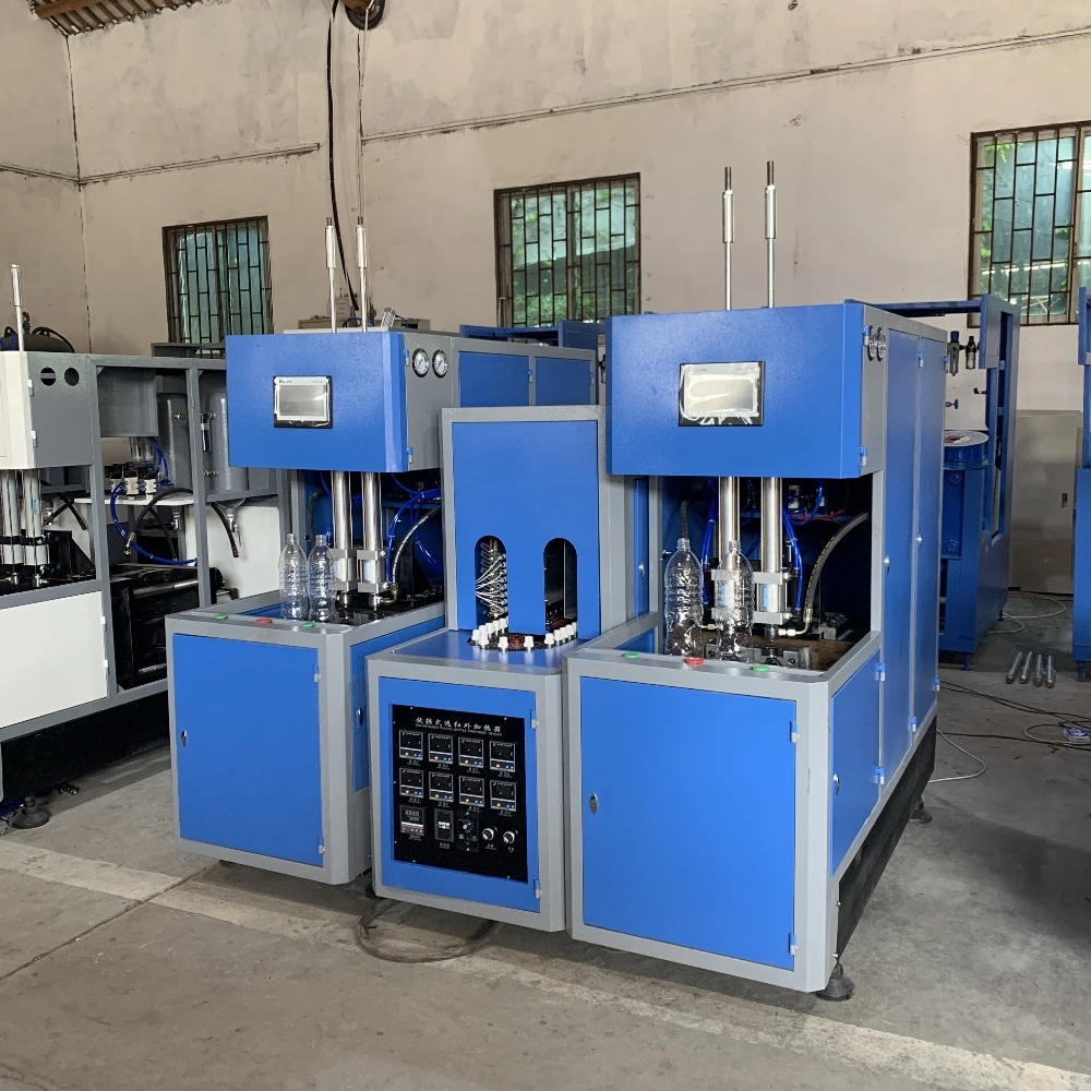 1000 BPH 0.5L--2L Plastic Bottle Two Cavity Water Bottle Blow Molding Machine