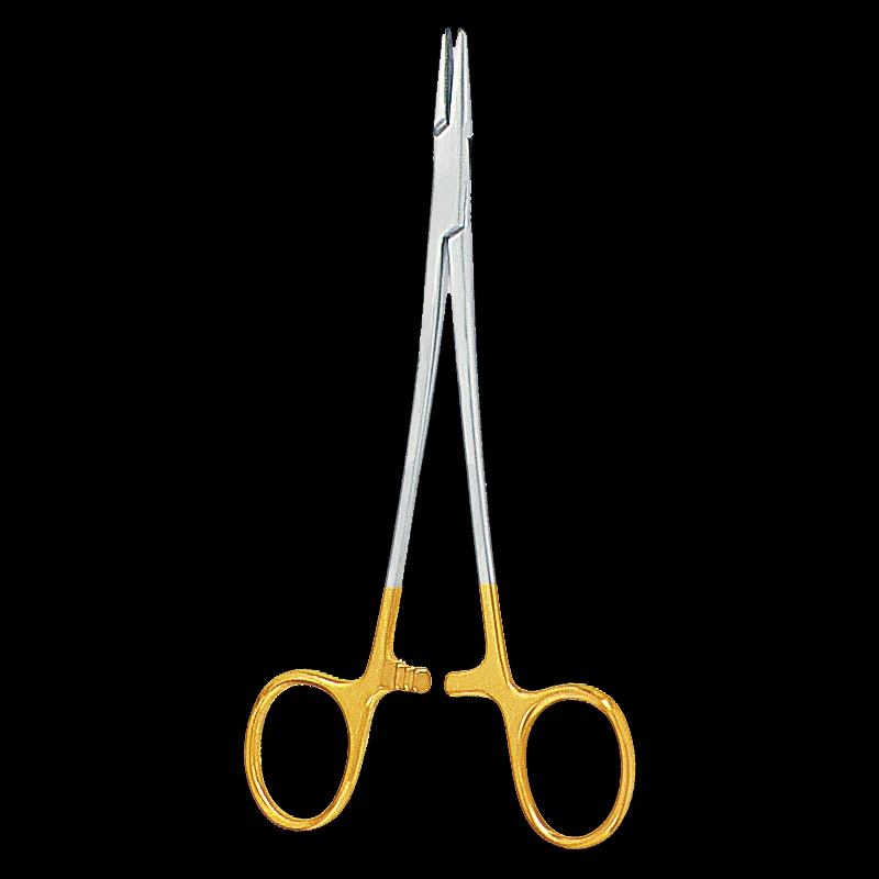 12.5cm Golden Color handle Needle clamp medical pliers Surgical forceps Double eyelid cosmetic plastic surgery Needle holder