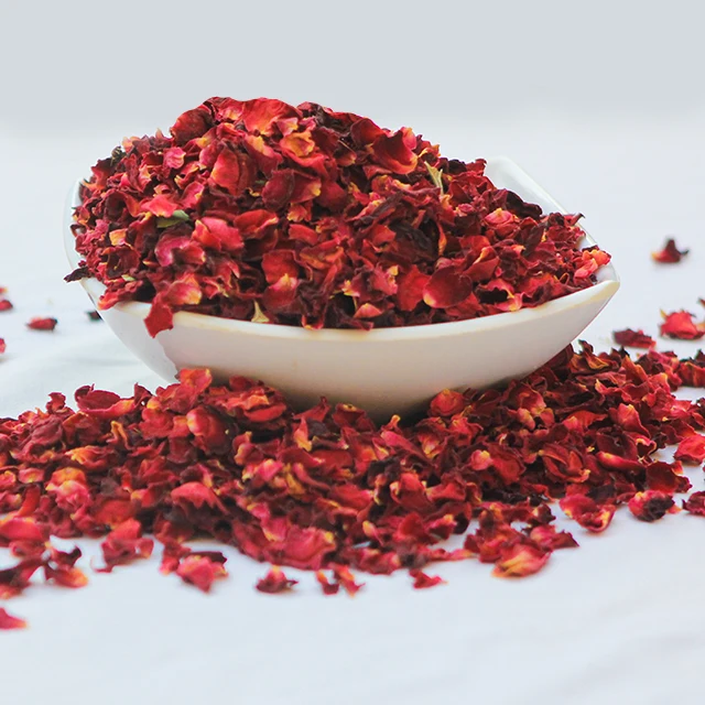 Certified Organic Dried Red Rose Petals