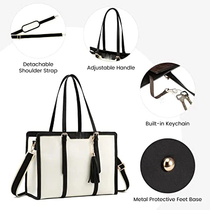 Laptop Bag for Women With Good Price Large Capacity bag with Clutch Purse for Business Work & Office Leather Bags