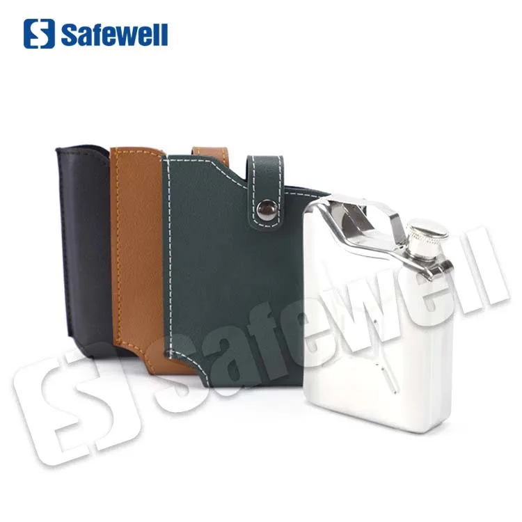 SWJC-42  5oz Stainless Steel Small Portable Jerry Can Shape Alcohol Bottle Flasks for liquor for men