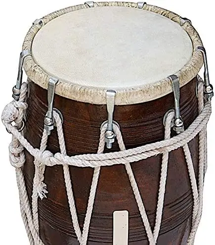 Special Dholak Drum by SAI Musicals, Professional Quality, Sheesham Wood, Padded Bag, Spanner, Dholki Musicals Instrument