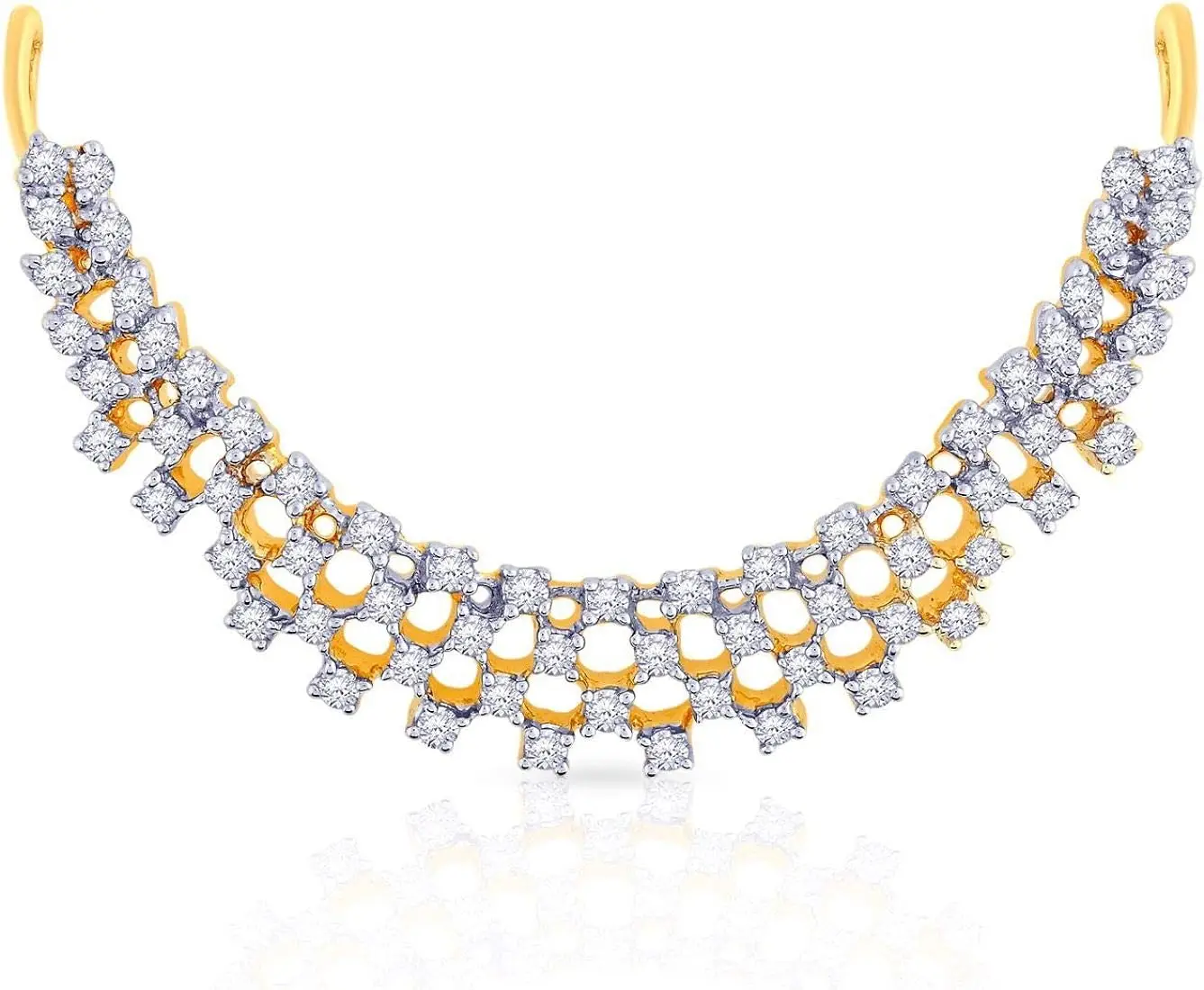 Hot Selling Exquisite Italian Craftsmanship  Brass Crystal Zircon and Pearl Necklace Made in India Fashion Jewelry Manufacturer