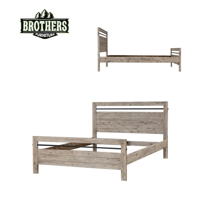 Logan Brand Solid Wood Beds Modern Luxury Style Mirrored Finish for Bedroom Living Room Dining Apartment Handcrafted in Viet Nam