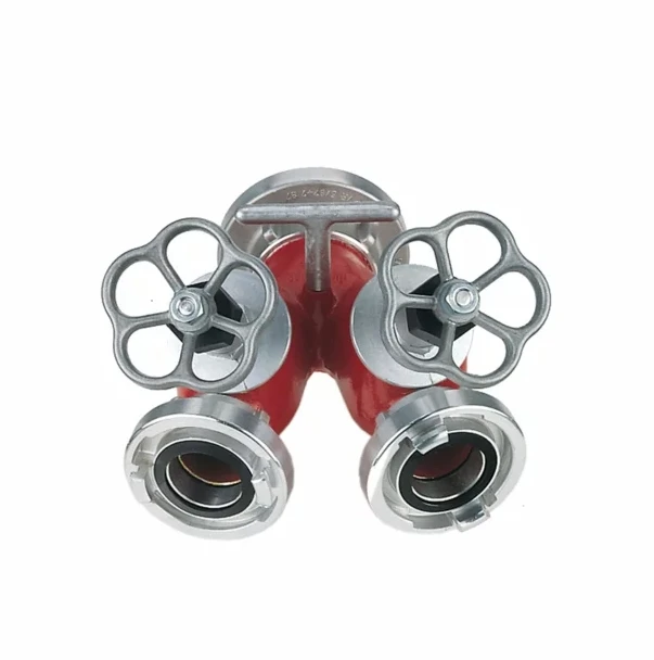 Manufacturer Brass Fire Water Segregator 2.5 Inch 2 Way Fire Fighting Water Divider Price