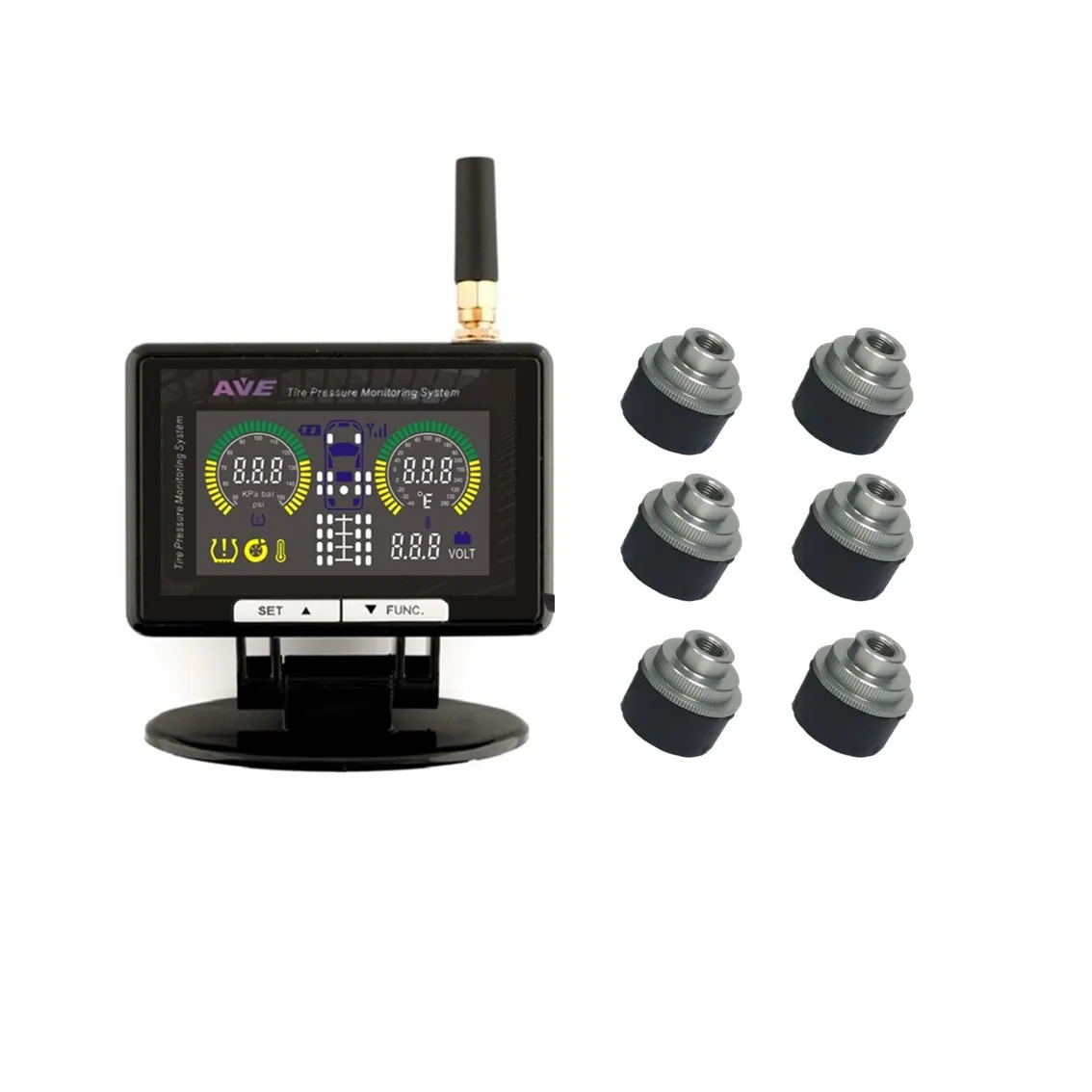 Wireless 6 wheel external sensor TPMS