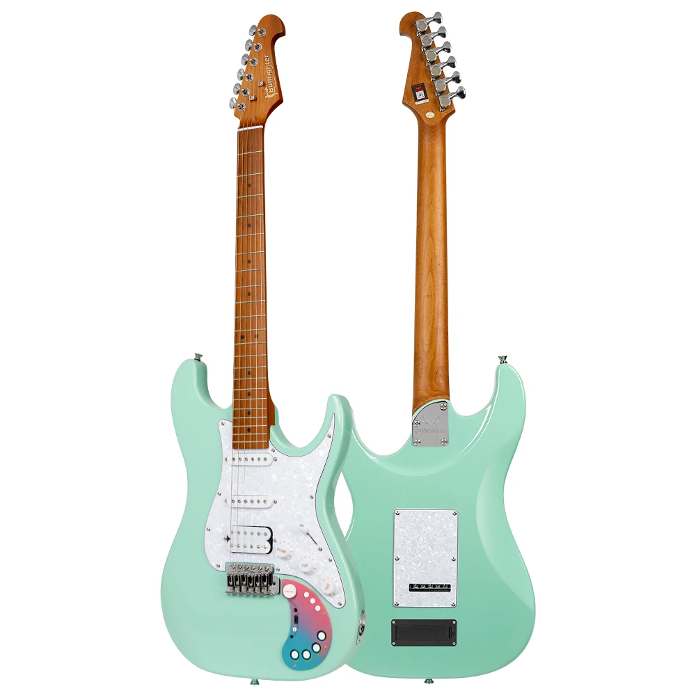 Guitars electric body unfinished  hard case electric guitar colorful stratocaster electric guitar