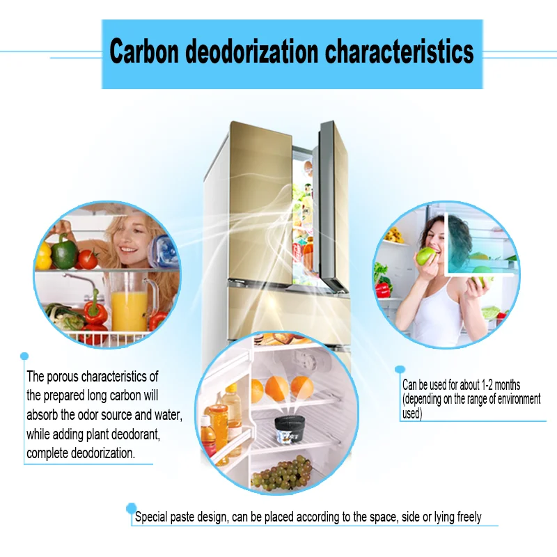 bamboo charcoal refrigerator deodorization fridge odor eliminator Refrigerator Deodorizerl box
