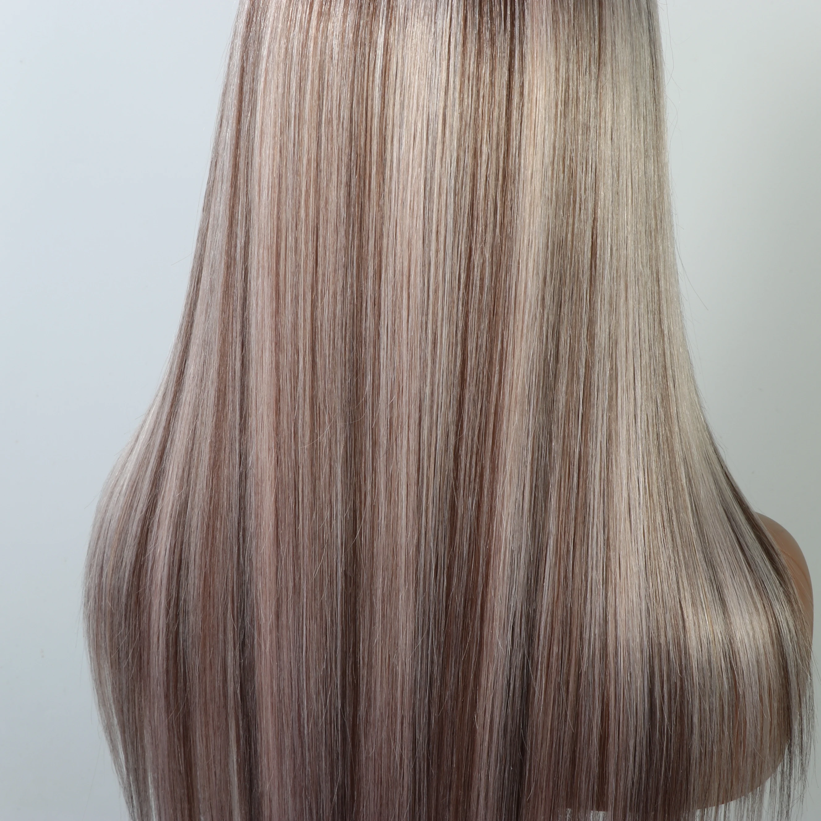 Exclusive Original Blonde Highlight #P18/613 Straight Human Hair Wigs Blonde Hair With Highlights