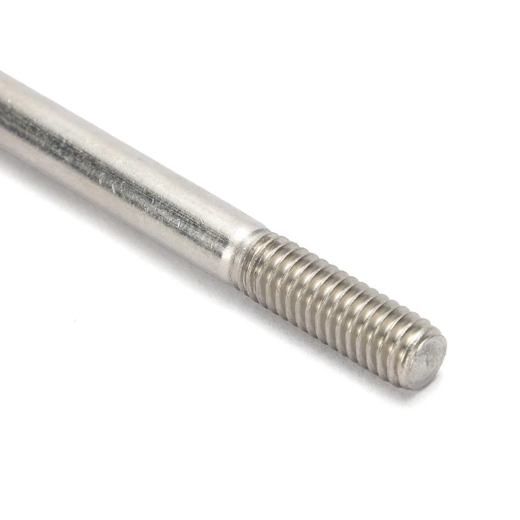 Manufacturers wholesale Structural Split Pin Hole Hex Flat Head Concrete Stainless Steel Thick Rod Half Tooth Outer Hexagon Bolt